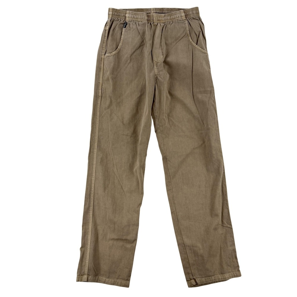 Crazy Shirts Pants Mens Small Beige Regular Fit Cotton Twill Casual Khaki Y2K